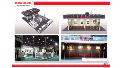 Canon Ahşap Fuar Standı Tasarımı