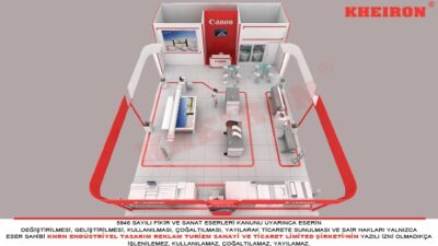 Canon Ahşap Fuar Standı Fespa
