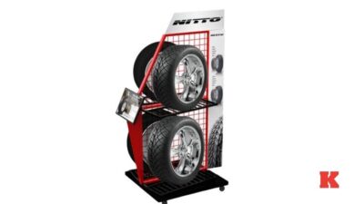 Metal Otomobil Lastiği Standı