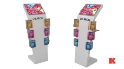 Renkli Cam Detaylı Parfüm Standı