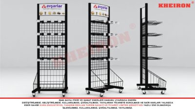 Jacklı Mini Tel Kuruyemiş Standı