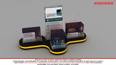 Masaüstü Işıklı Pleksi Broşürlük