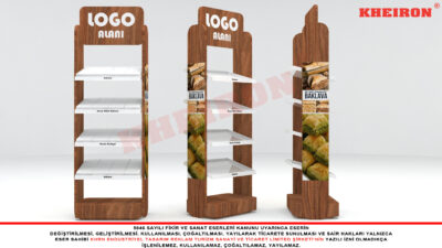 Çift Taraflı MDF Baklava Stand