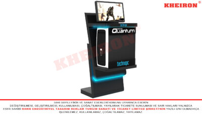 LEDli MDF Hard Disk Standı