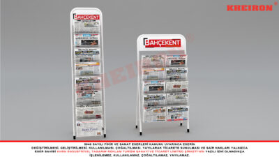 Metal Tel Gazete Standı