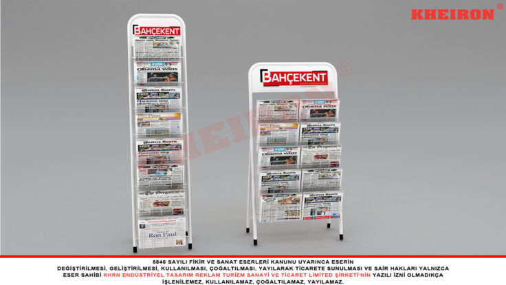 Metal Tel Gazete Standı
