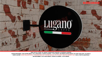 Paslanmaz Çift Taraflı Dış Mekan Tabela 40×40