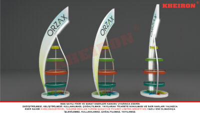 Detay Renkli Rüzgar Gülü Standı