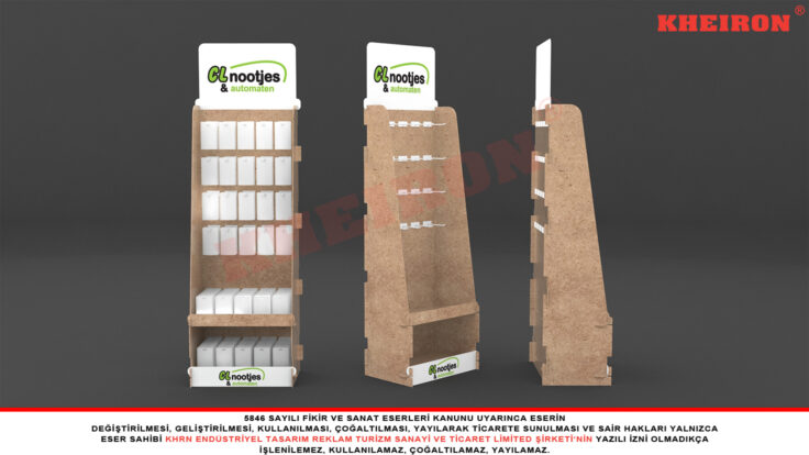 4 mm Ham Ahşap Çok Amaçlı Stand