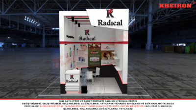 Ahşap Kozmetik Fuar Standı