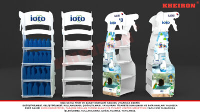 Sprey Ahşap Standı