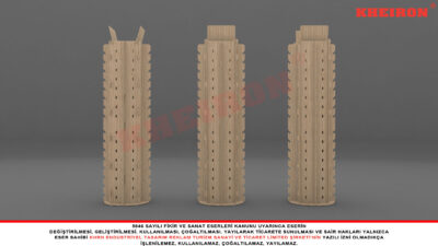 Dönerli Ahşap Gözlük Standı