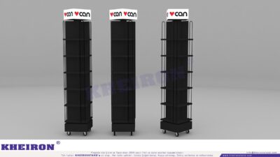 Dönerli Metal Kitap Standı