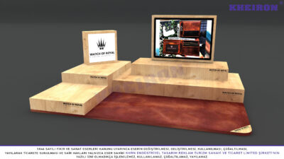 WOR Ahşap Aksesuar Standı