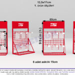 TRW Tezgahüstü Ürün Standı Ölçülü Render