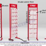 TRW Ayaklı Ürün Standı Ölçülü Render