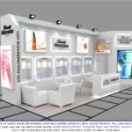 Beauty Eurasia Fuar Standı Çarpraz Olarak Render