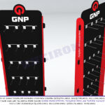 Ahşap Telefon Aksesuar Standı Üst Plan Render