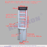 UniverSkin Depolu Ahşap Stand Ölçülü ve Açıklamalı Resim